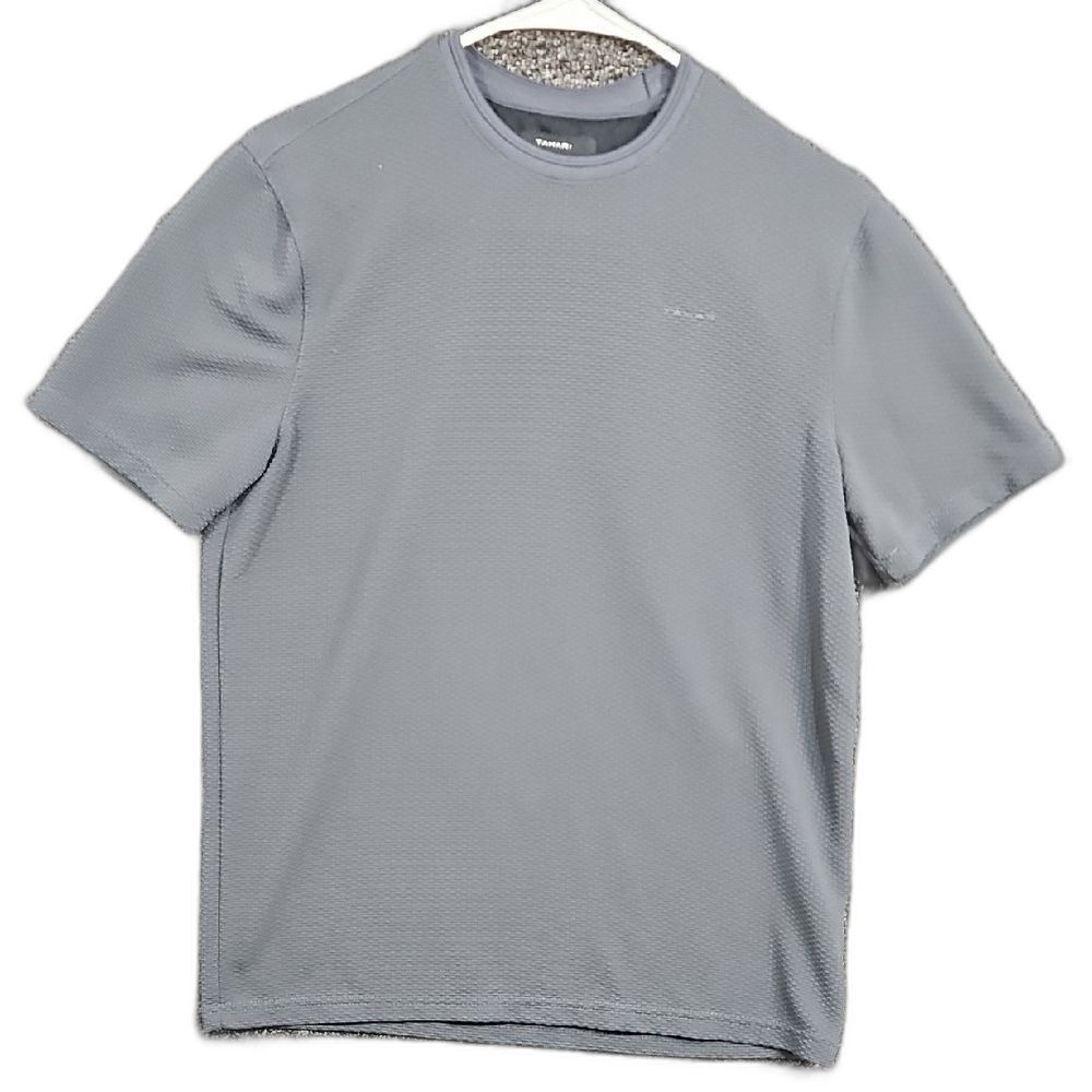 Tahari Men's Short Sleeve Gray Pull Over Shirt